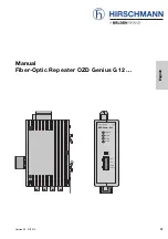 Предварительный просмотр 24 страницы Belden Hirschmann OZD Genius G12 Manual