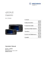 Belden Hirschmann qSCALE D2 maestro Operator'S Manual предпросмотр