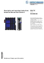 Preview for 1 page of Belden Hirschmann RS2-TX Description And Operating Instructions