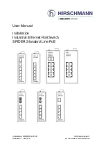 Belden Hirschmann SPIDER Standard Line Series User Manual preview