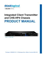 Предварительный просмотр 1 страницы Belden Thinklogical CHS-HP4 Product Manual