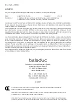 Preview for 2 page of Beleduc LOUPO Manual