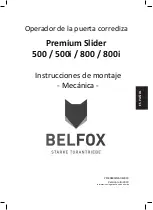 Preview for 103 page of BelFox Premium Slider 500 Manual