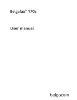 Preview for 1 page of BELGACOM Belgafax 170S User Manual