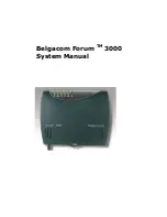 BELGACOM Forum 3000 System Manual предпросмотр