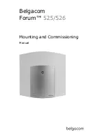 Предварительный просмотр 1 страницы BELGACOM Forum 526 Mounting And Commissioning Manual