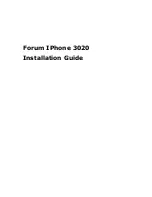 BELGACOM Forum IPhone 3020 Installation Manual preview