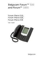 Предварительный просмотр 1 страницы BELGACOM Forum Phone 525 User Manual