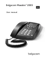 BELGACOM MAESTRO 2035 User Manual предпросмотр