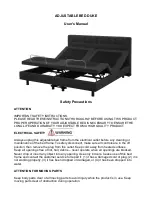 Beliani ADJUSTABLE BED DUKE User Manual предпросмотр