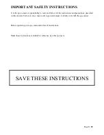 Preview for 2 page of Beliani Outdoor Spa Installation Use And Care Manual