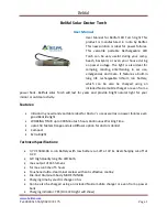 Preview for 1 page of Belifal Solar Doctor Torch User Manual