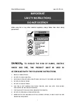 Preview for 3 page of Belifu NA-H1821B Operation Manual