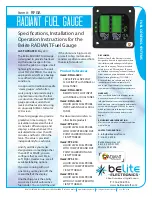 BELITE ELECTRONICS RADIANT FPS-010 Specifications - Installation And Operation Instructions предпросмотр