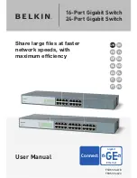 Belkin 16-Port Gigabit Switch User Manual предпросмотр