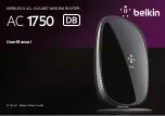 Belkin AC1750 DB User Manual предпросмотр