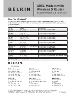 Preview for 108 page of Belkin ADSL Modem User Manual