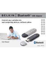 Предварительный просмотр 1 страницы Belkin BLUETOOTH USB ADAPER Manual