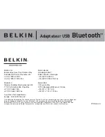 Предварительный просмотр 56 страницы Belkin BLUETOOTH USB ADAPER Manual