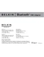 Предварительный просмотр 84 страницы Belkin BLUETOOTH USB ADAPER Manual