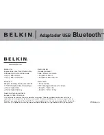 Предварительный просмотр 140 страницы Belkin BLUETOOTH USB ADAPER Manual