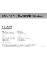 Предварительный просмотр 224 страницы Belkin BLUETOOTH USB ADAPER Manual