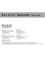 Предварительный просмотр 252 страницы Belkin BLUETOOTH USB ADAPER Manual