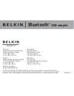 Предварительный просмотр 280 страницы Belkin BLUETOOTH USB ADAPER Manual