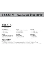 Предварительный просмотр 29 страницы Belkin Bluetooth USB Adapter F8T012 Quick Installation Manual