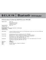 Предварительный просмотр 86 страницы Belkin Bluetooth USB Adapter F8T012 Quick Installation Manual