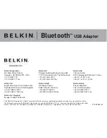 Предварительный просмотр 90 страницы Belkin Bluetooth USB Adapter F8T012 Quick Installation Manual