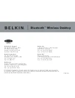 Предварительный просмотр 44 страницы Belkin Bluetooth Wireless Desktop User Manual