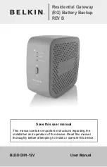 Предварительный просмотр 1 страницы Belkin BU3DC001-12V User Manual