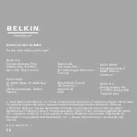 Предварительный просмотр 50 страницы Belkin COMFORT MOUSE Quick Installation Manual