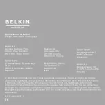 Предварительный просмотр 70 страницы Belkin COMFORT MOUSE Quick Installation Manual