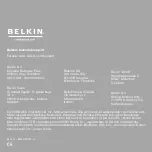 Предварительный просмотр 80 страницы Belkin COMFORT MOUSE Quick Installation Manual