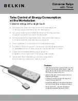 Belkin Conserve Surge Quick Start Manual preview