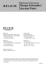 Belkin D-TK10 User Manual preview