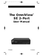 Предварительный просмотр 1 страницы Belkin F1D102 - OmniView SE 2 Port KVM Switch User Manual