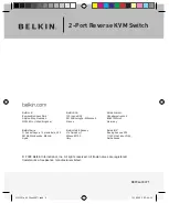 Предварительный просмотр 8 страницы Belkin F1D201u Quick Installation Manual