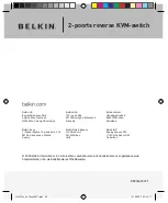 Предварительный просмотр 32 страницы Belkin F1D201u Quick Installation Manual