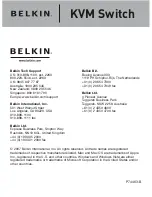 Предварительный просмотр 1 страницы Belkin F1DK102U - KVM Switch With Cabling User Manual