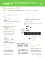 Предварительный просмотр 1 страницы Belkin F1DN108KVM-UN-4 Quick Installation Manual