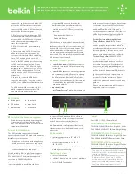 Предварительный просмотр 2 страницы Belkin F1DN108KVM-UN-4 Quick Installation Manual