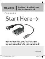 Предварительный просмотр 1 страницы Belkin F1DW101AEAAU Quick Installation Manual