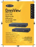 Предварительный просмотр 1 страницы Belkin F1DZ104T - OmniView SE Plus Series KVM Switch Quick Installation Manual