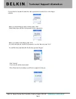 Предварительный просмотр 4 страницы Belkin F1P000GNUKSK BASIC CONNECTION Technical Support Information