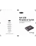 Предварительный просмотр 1 страницы Belkin F1U400 - 4x4 USB Peripheral Switch Sharing User Manual