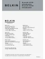 Предварительный просмотр 80 страницы Belkin F5D5131-16 - 10/100 Switch User Manual