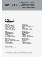 Предварительный просмотр 100 страницы Belkin F5D5131-16 - 10/100 Switch User Manual